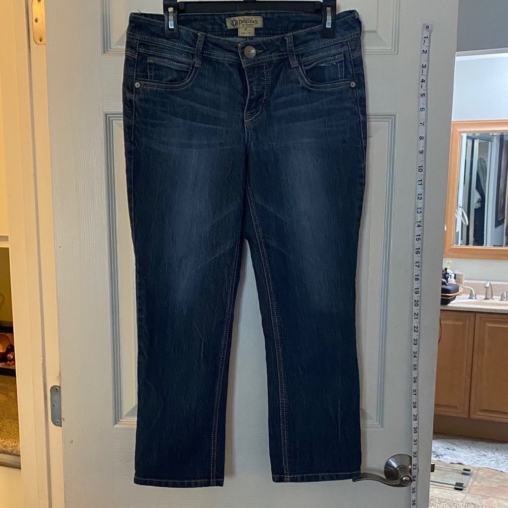 Democracy Women's Dark Blue Cropped Jeans